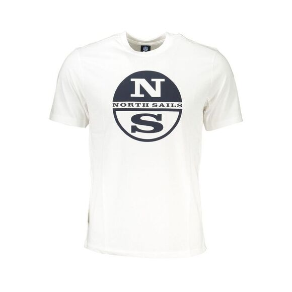 North Sails Bianco Cotton Men Men's T-Shirt